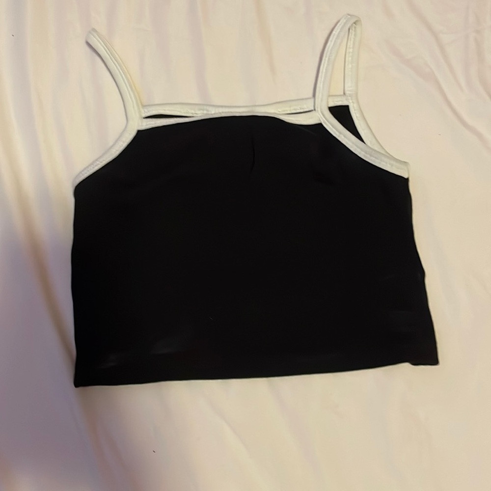 Black and white crop